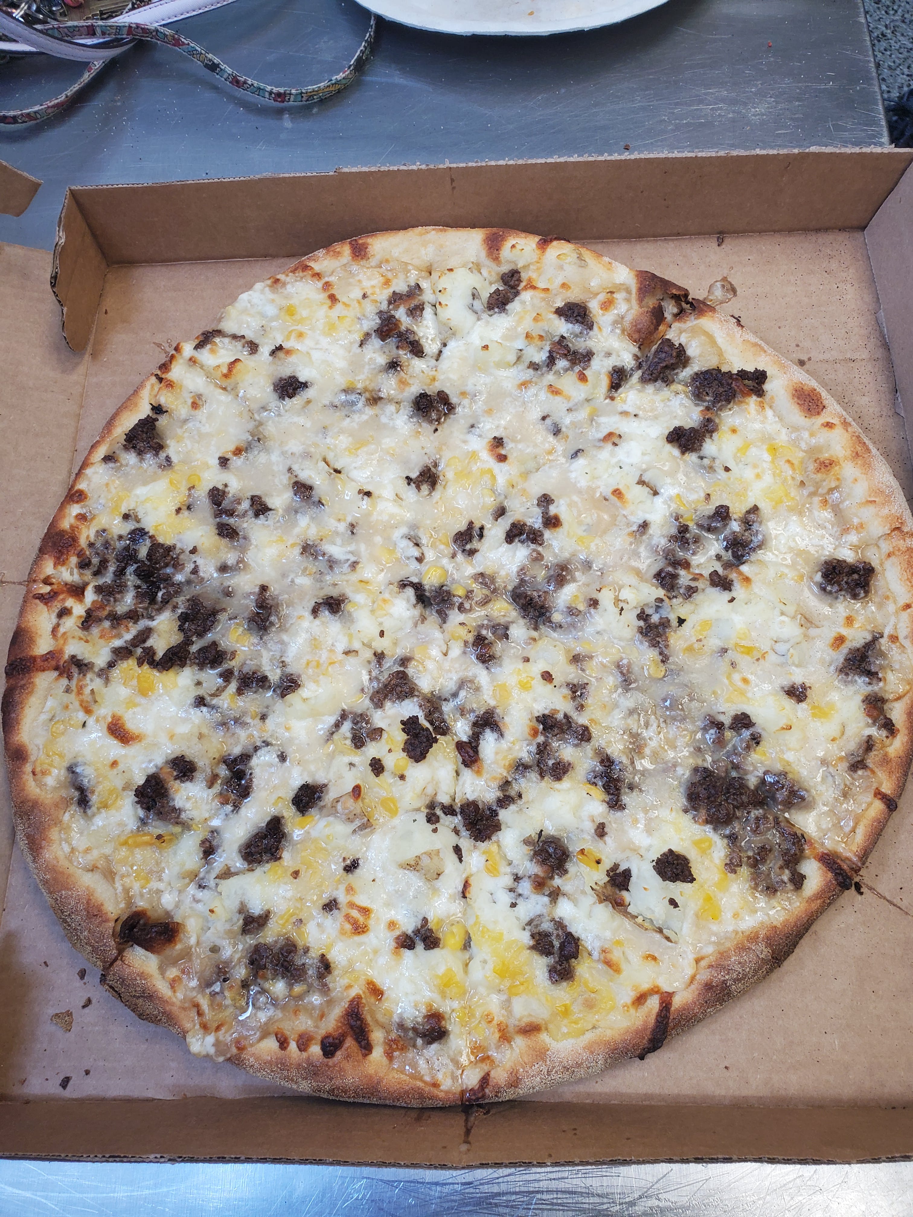 Order Shepards Pie Pizza - Small 12" (6 Slices) food online from Royal Cutlets store, Salem on bringmethat.com