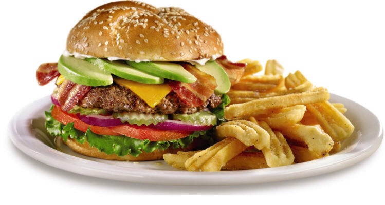 Order Avocado Cheeseburger food online from Dejavu Cafe store, Isla Vista on bringmethat.com