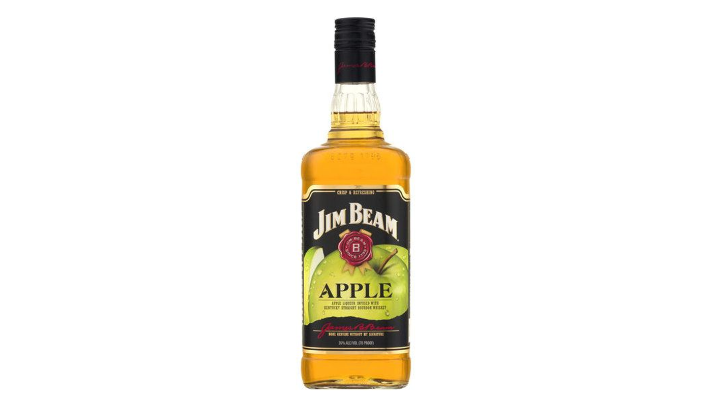 Order Jim Beam Apple Liqueur infused with Kentucky Straight Bourbon Whiskey 750mL food online from Spikes Bottle Shop store, Chico on bringmethat.com