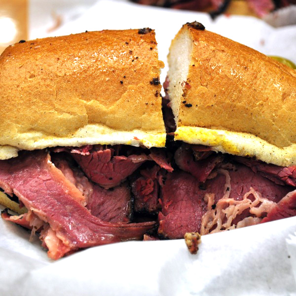 Order Hot Pastrami Sandwich food online from Ameci Pizza & Pasta - Lake Forest store, Lake Forest on bringmethat.com