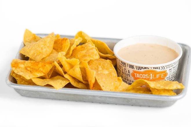 Order Queso and Chips food online from Tacos 4 Life store, Texarkana on bringmethat.com