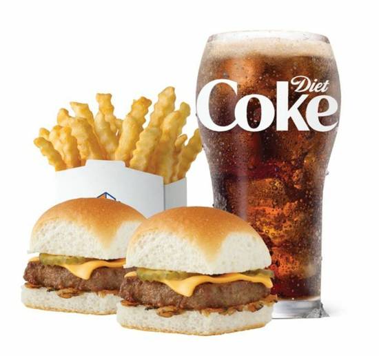 Order IMPOSSIBLE SLIDER MEAL CAL 770-1160 food online from White Castle store, Shelbyville on bringmethat.com