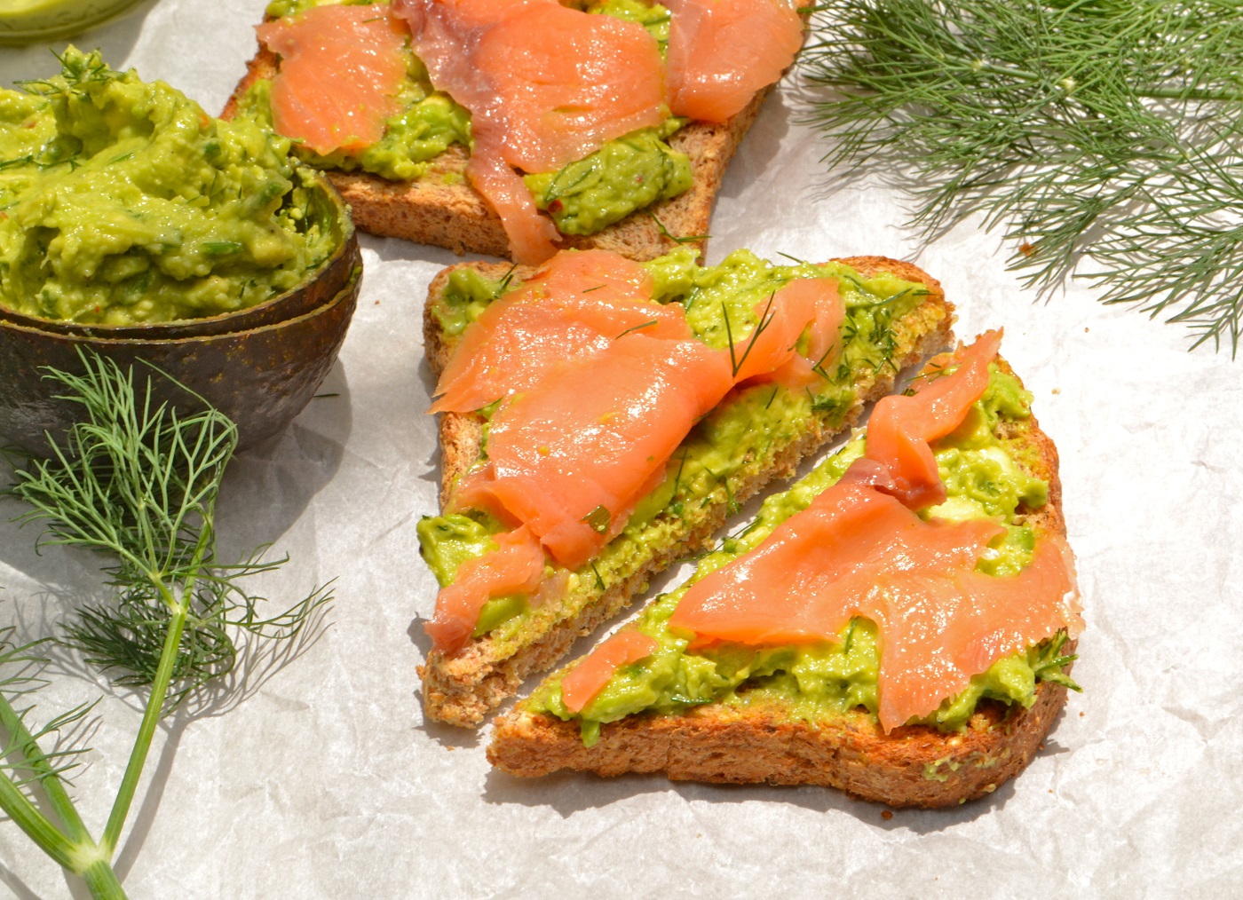 Order Salmon Avocado Toast food online from Caffe Bene store, Jackson Heights on bringmethat.com