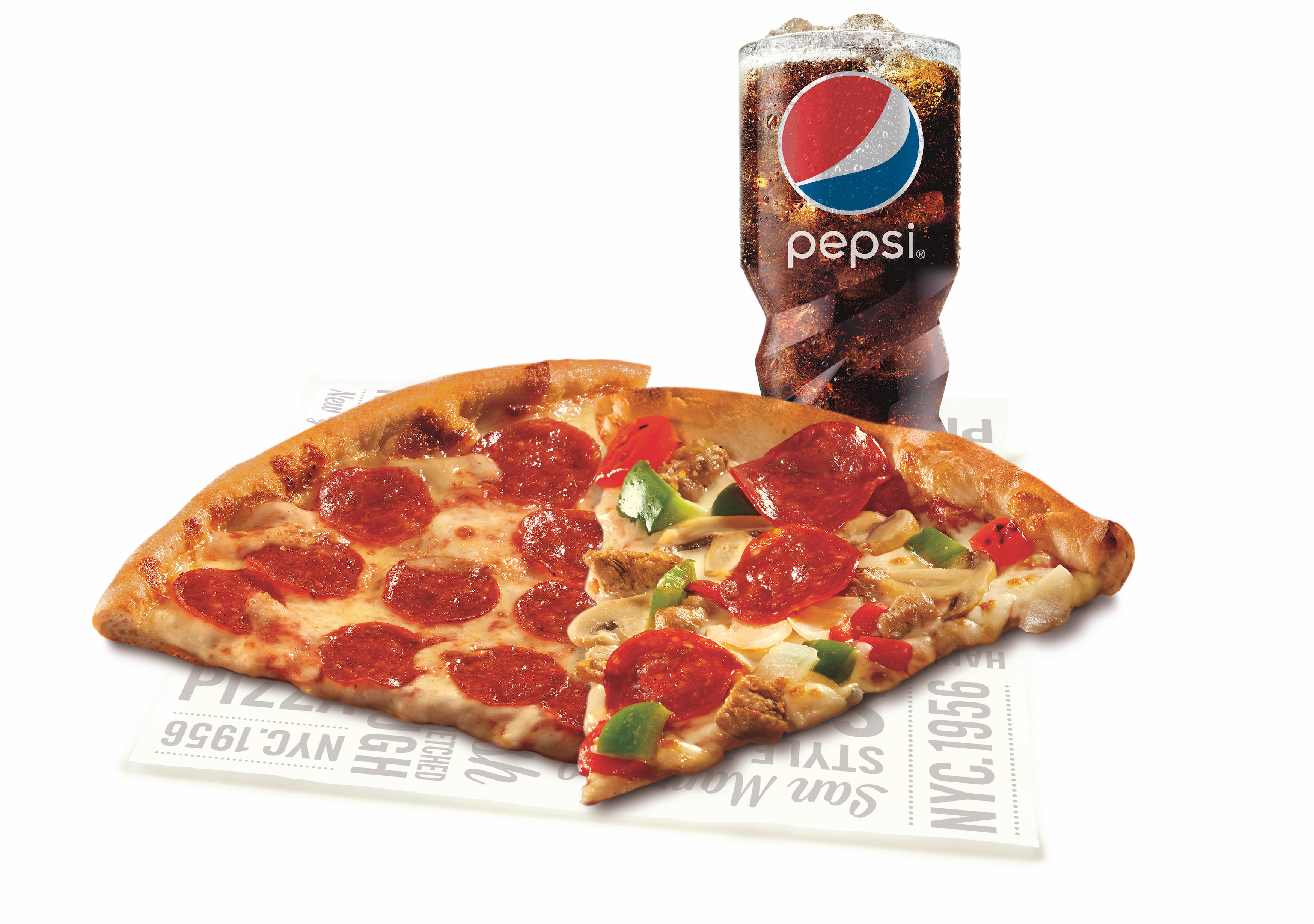Order 2 New York Slices & Drink Combo food online from Sbarro store, Dearborn on bringmethat.com