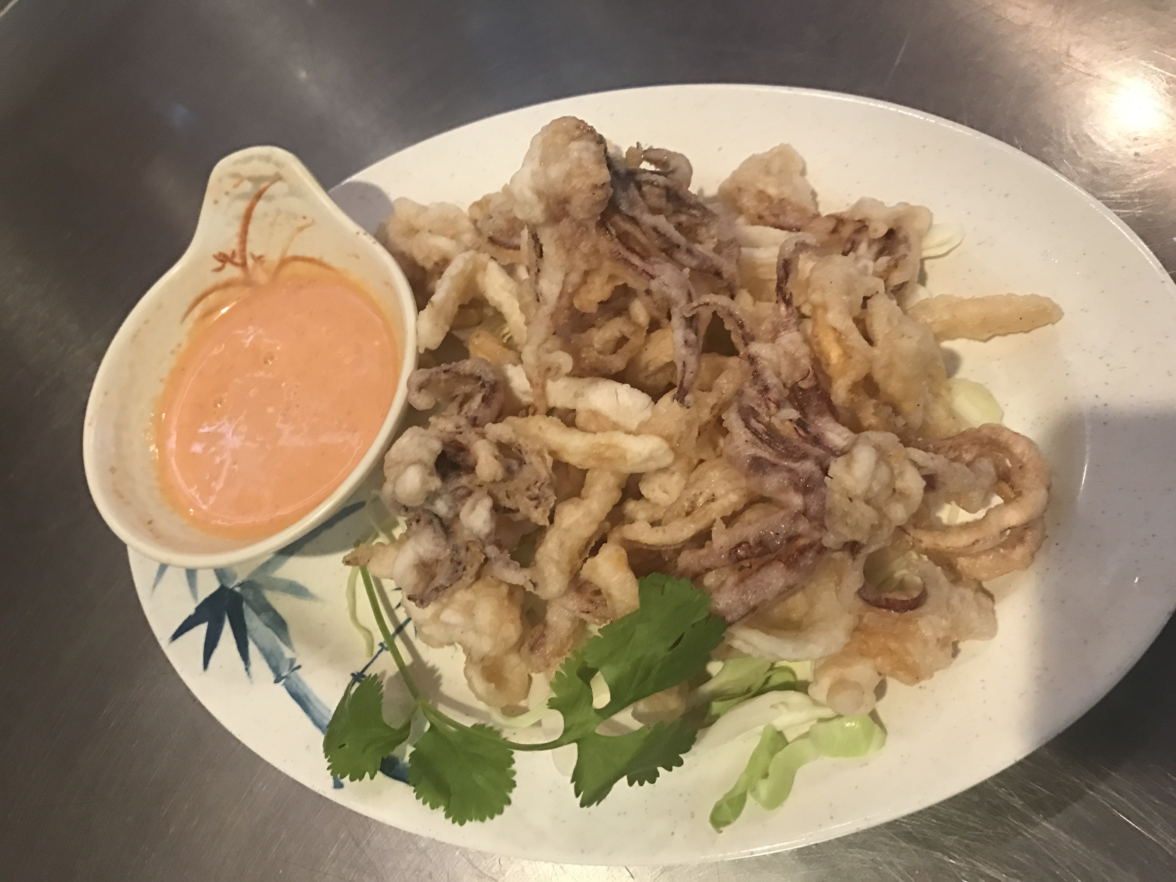 Order Buttered Fried Calamari food online from Orient Sushi Grill store, Gilbert on bringmethat.com