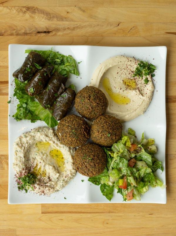 Order Veggie Plate food online from Pita Pita Mediterranean store, Orland Park on bringmethat.com