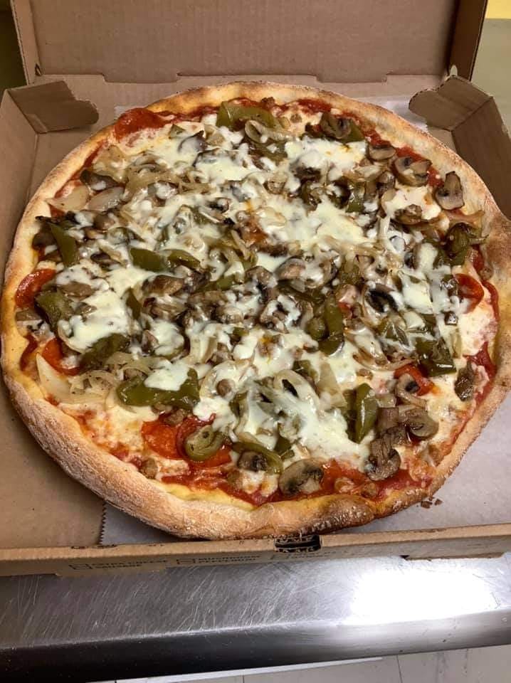 Order Red Special Pizza - Medium 14" (6 Slices) food online from Gino's Pizza & Spaghetti House store, Lindenwold on bringmethat.com