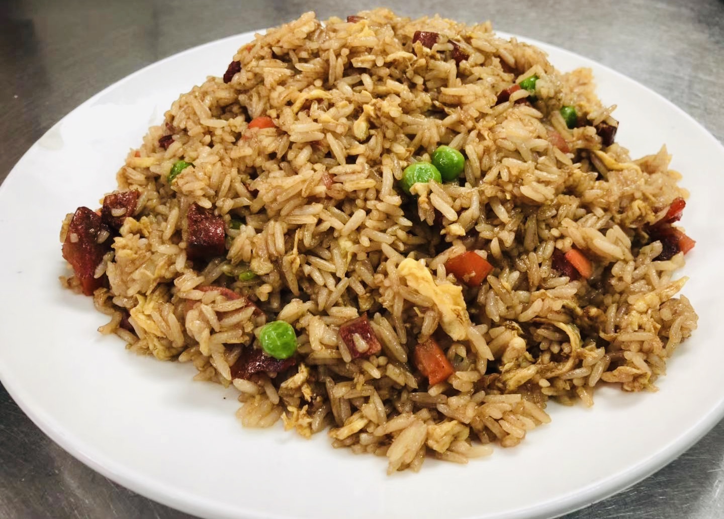 Order Fried Rice with Roast pork, Chicken or Vegetables food online from The Bund store, Forest Hills on bringmethat.com