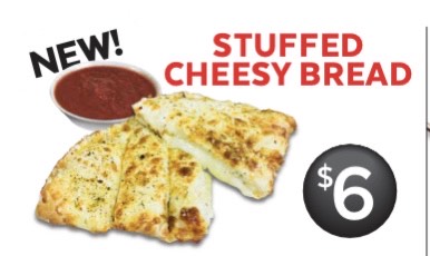 Order Stuffed Cheesy Bread with Sauce food online from Georgio's Oven Fresh Pizza Co store, Warrensville Heights on bringmethat.com