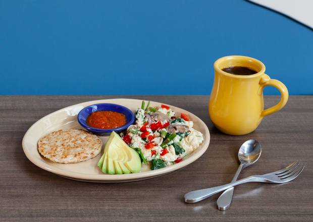 Order Protein & Veggie Egg White Scramble* food online from Snooze Am Eatery store, Phoenix on bringmethat.com
