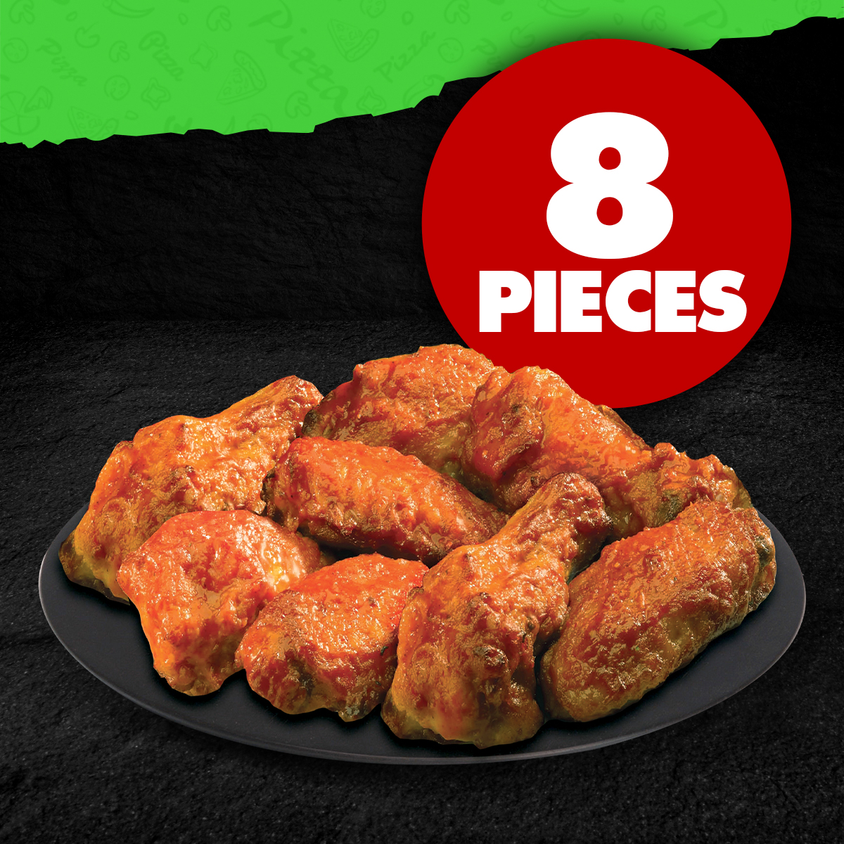 Order 8 Buffalo Chicken Wings food online from Piara Pizza store, Compton on bringmethat.com
