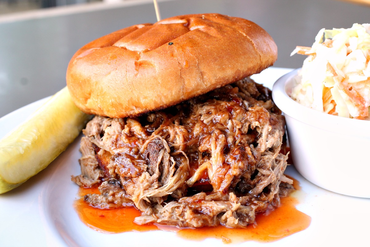 Order BBQ Pulled Porky Sandwich food online from Double Wide Grill store, Pittsburgh on bringmethat.com