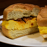 Order Bacon and Egg Sandwich food online from Silver Spoon Diner store, Queens on bringmethat.com