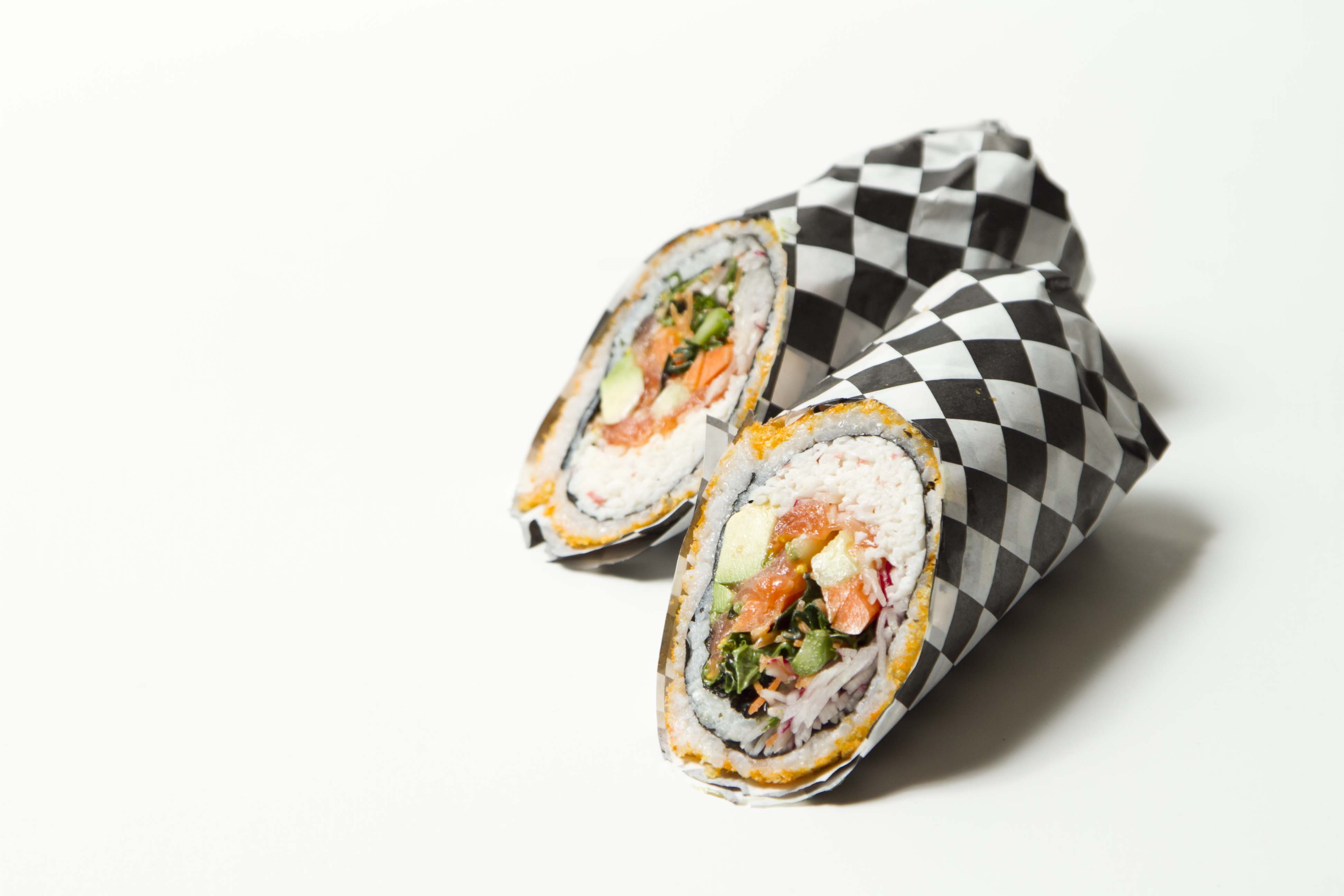 Order Salmon Rollrrito food online from Black Sesame store, Irving on bringmethat.com
