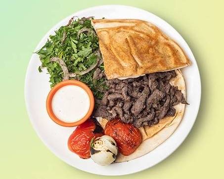 Order Big Beef Shawarma Dinner food online from The Shawarma Treatment store, Roseville on bringmethat.com