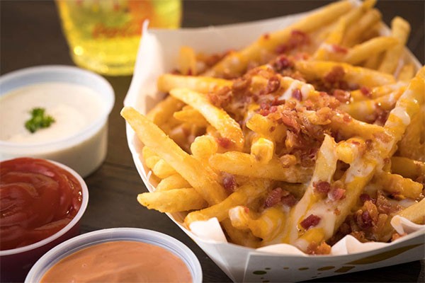 Order Cheese and Bacon Fries food online from Fat Cats store, Provo on bringmethat.com