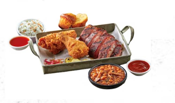 Order Iris’ Fried Chicken -N- Meat Combo food online from Famous Daves store, Roseville on bringmethat.com