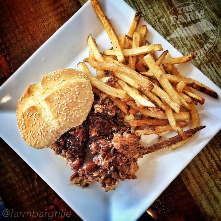 Order Pulled Pork Sandwich food online from The Farm Bar & Grille store, Manchester on bringmethat.com