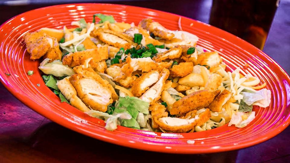 Order Chicken Tender Salad food online from Louie Grill And Bar store, Yukon on bringmethat.com