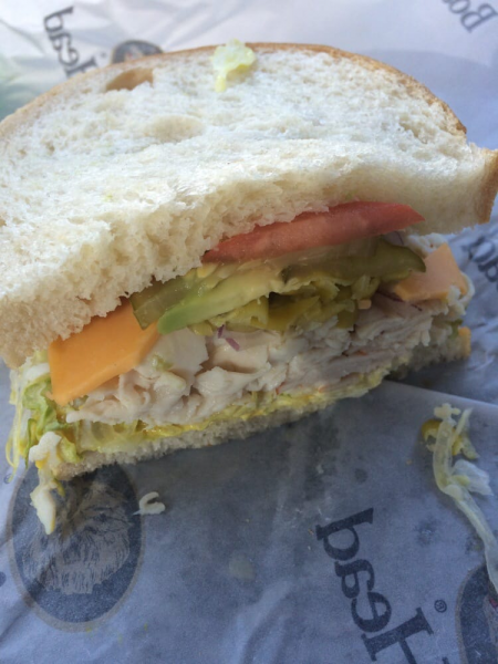 Order Turkey Club Sandwich food online from Deli Belly store, El Cajon on bringmethat.com
