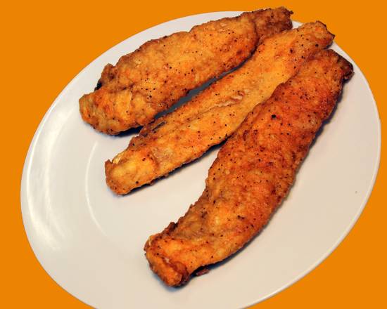 Order 2 pcs whiting fish with Fries & can soda food online from Crown Fried Chicken & Halal Foods store, Wilkes-Barre on bringmethat.com