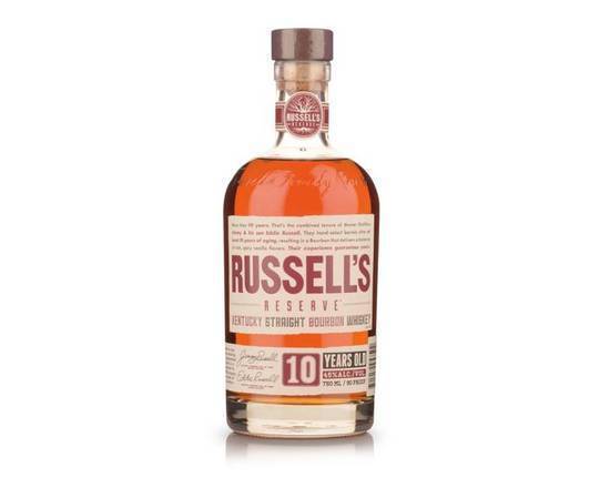 Order Russell's Reserve 10 Year Old Bourbon 750ml (45%ABV) food online from Limoncello store, San Francisco on bringmethat.com