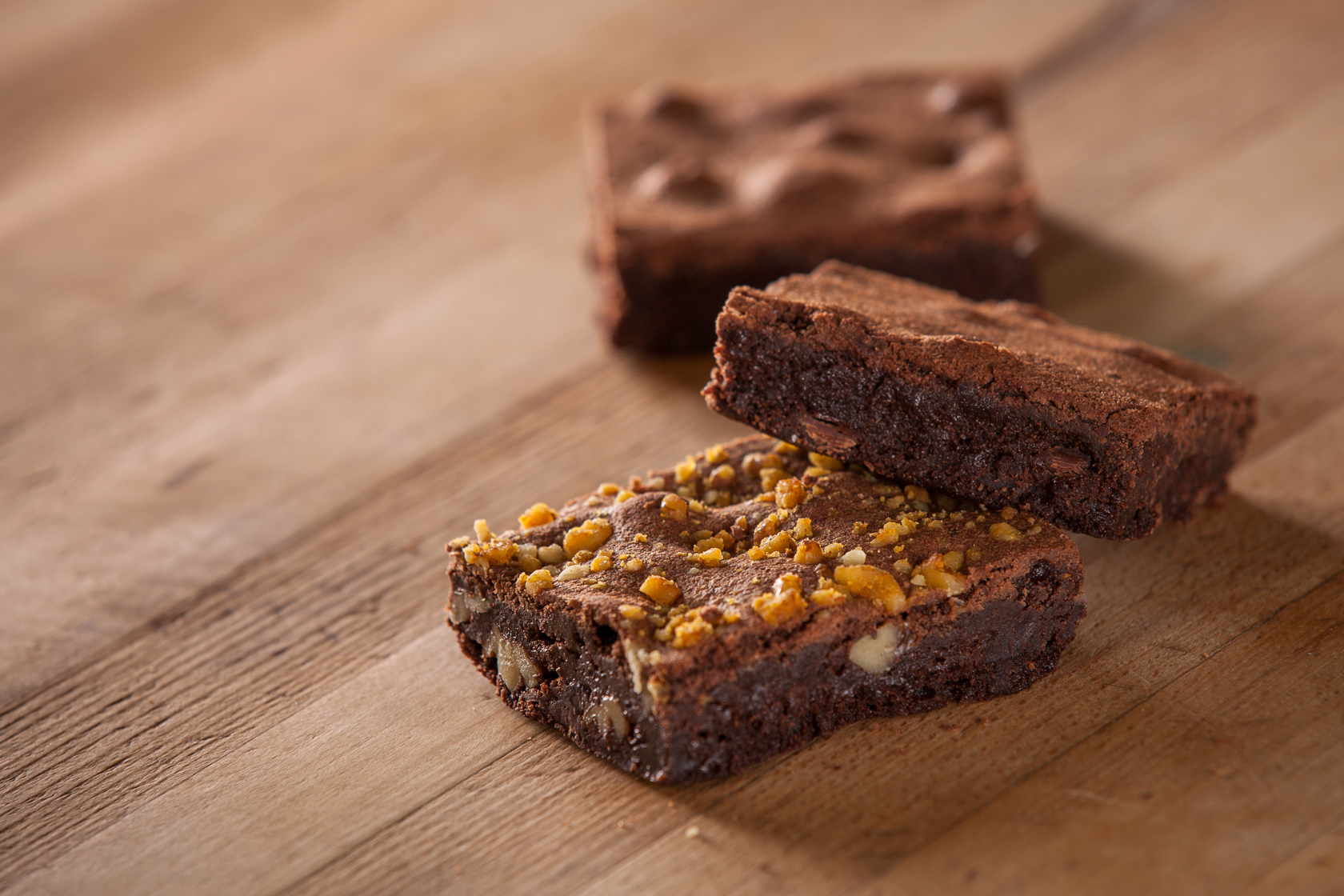 Order Brownie 3 Pack food online from Lutz Cafe & Pastry Shop store, CHICAGO on bringmethat.com