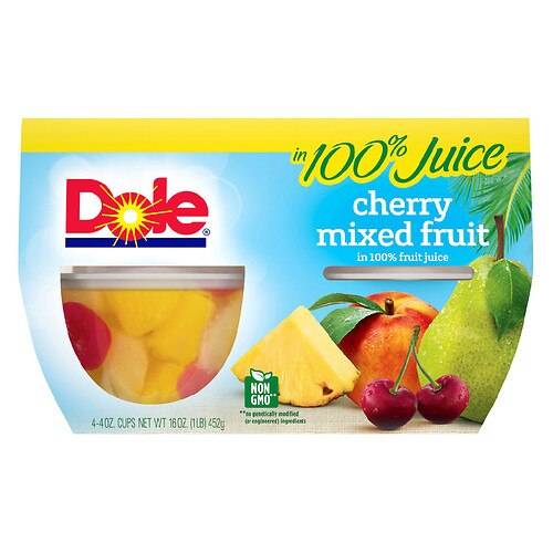 Order Dole Cherry Mixed Fruit Cherry - 4.0 OZ x 4 pack food online from Walgreens store, Elizabeth on bringmethat.com
