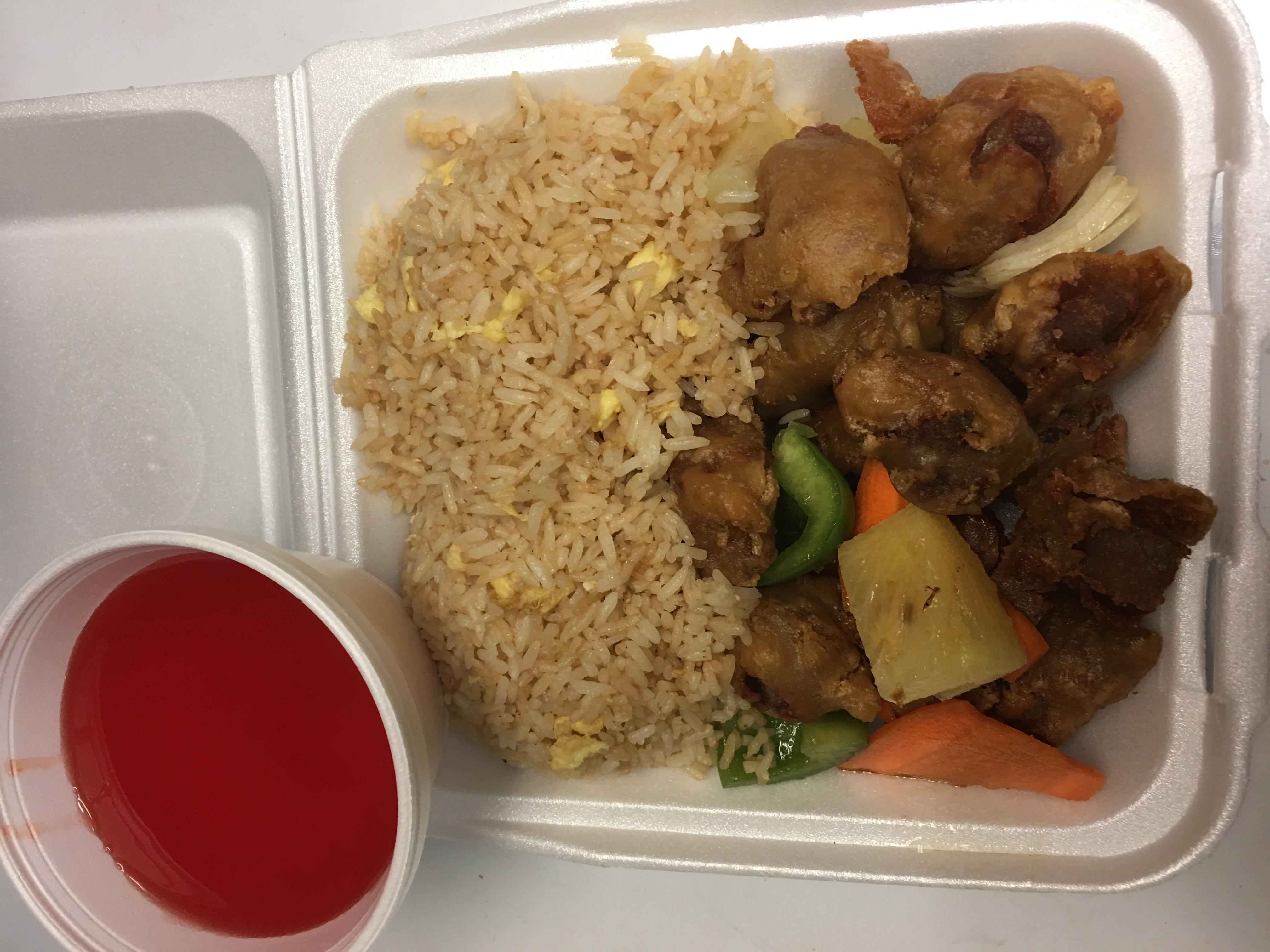 Order C5. Sweet and Sour Pork Combo Special food online from Fortune Kitchen store, Aurora on bringmethat.com