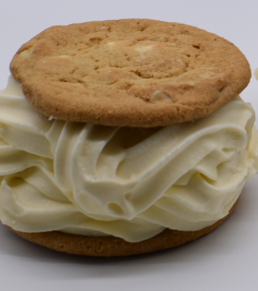Order White Chocolate & Macadamia Nut Cookie Sandwich food online from Just Soups store, Philadelphia on bringmethat.com