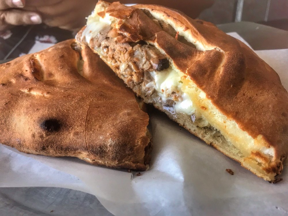 Order BBQ Chicken Calzone food online from Ameci Pizza & Pasta store, Los Angeles on bringmethat.com