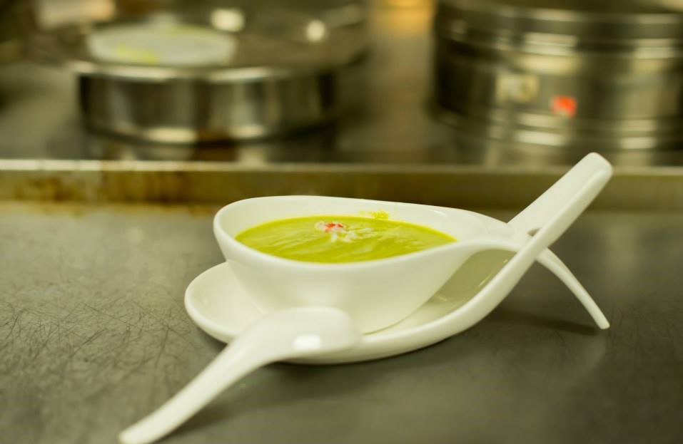 Order 6. Edamame Soup food online from Sono Asian Cuisine store, Arlington on bringmethat.com