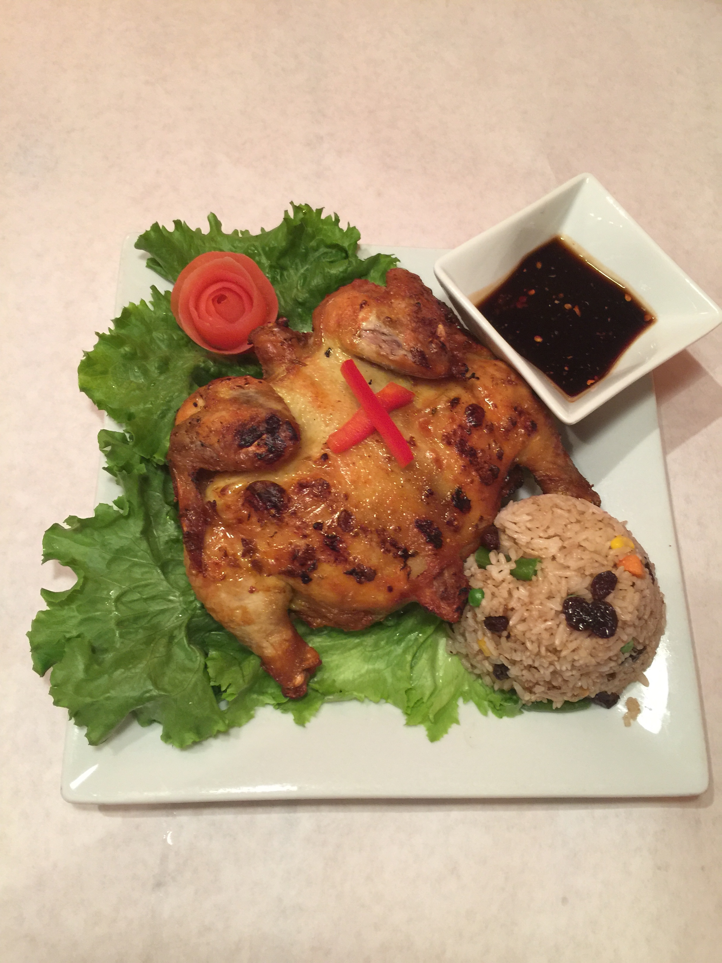 Order Whole Roasted Cornish Hen food online from Mama Thai store, Oak Park on bringmethat.com