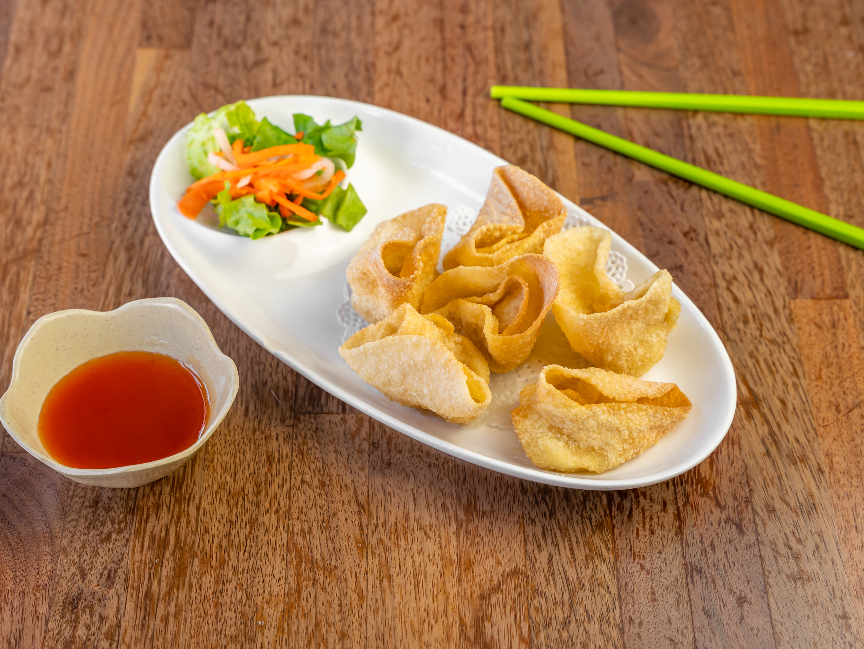 Order Cream Cheese Wontons food online from Jo Jo's Cafe store, San Francisco on bringmethat.com