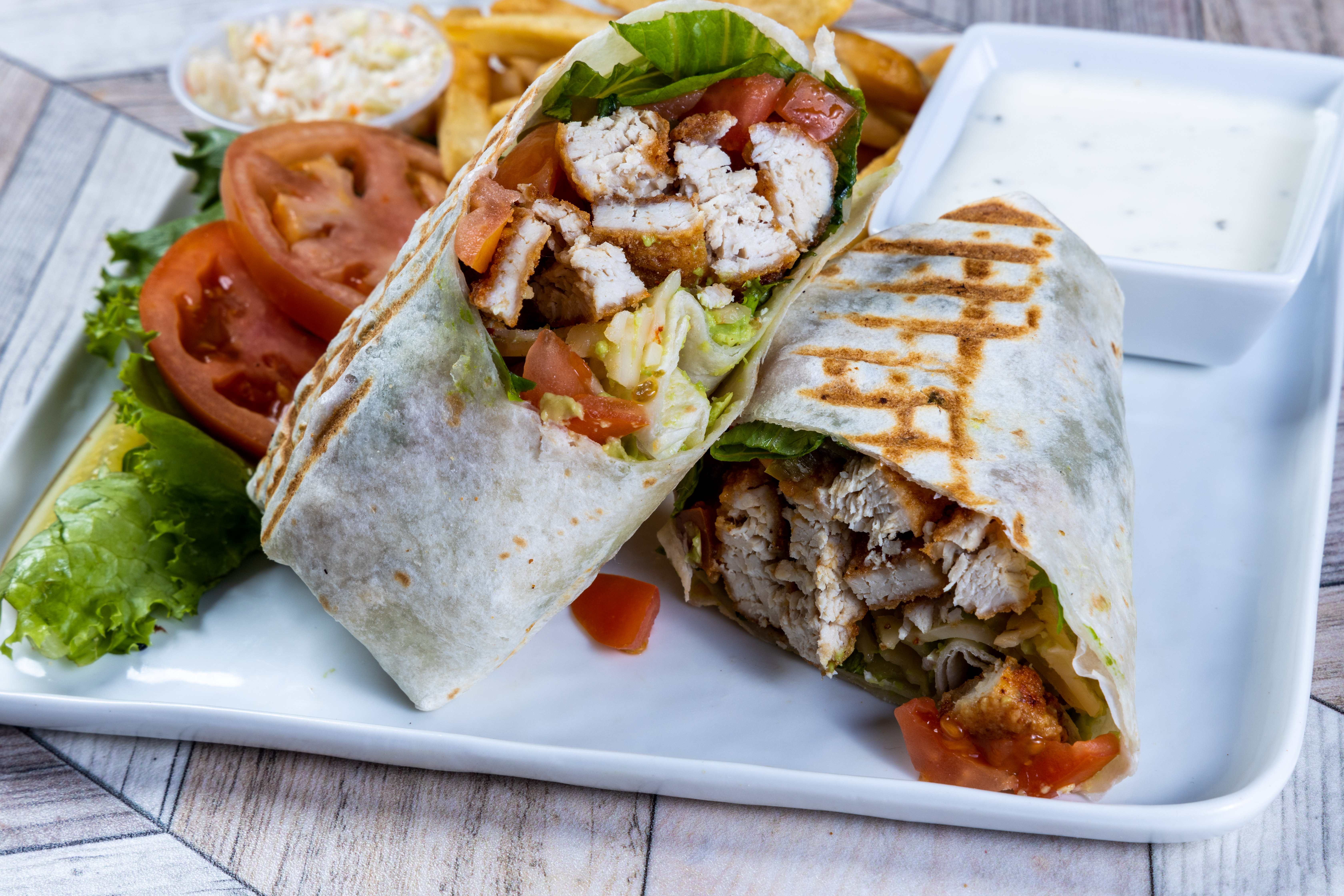 Order Chicken Ranchero Wrap  food online from Top View Restaurant store, Chicago on bringmethat.com