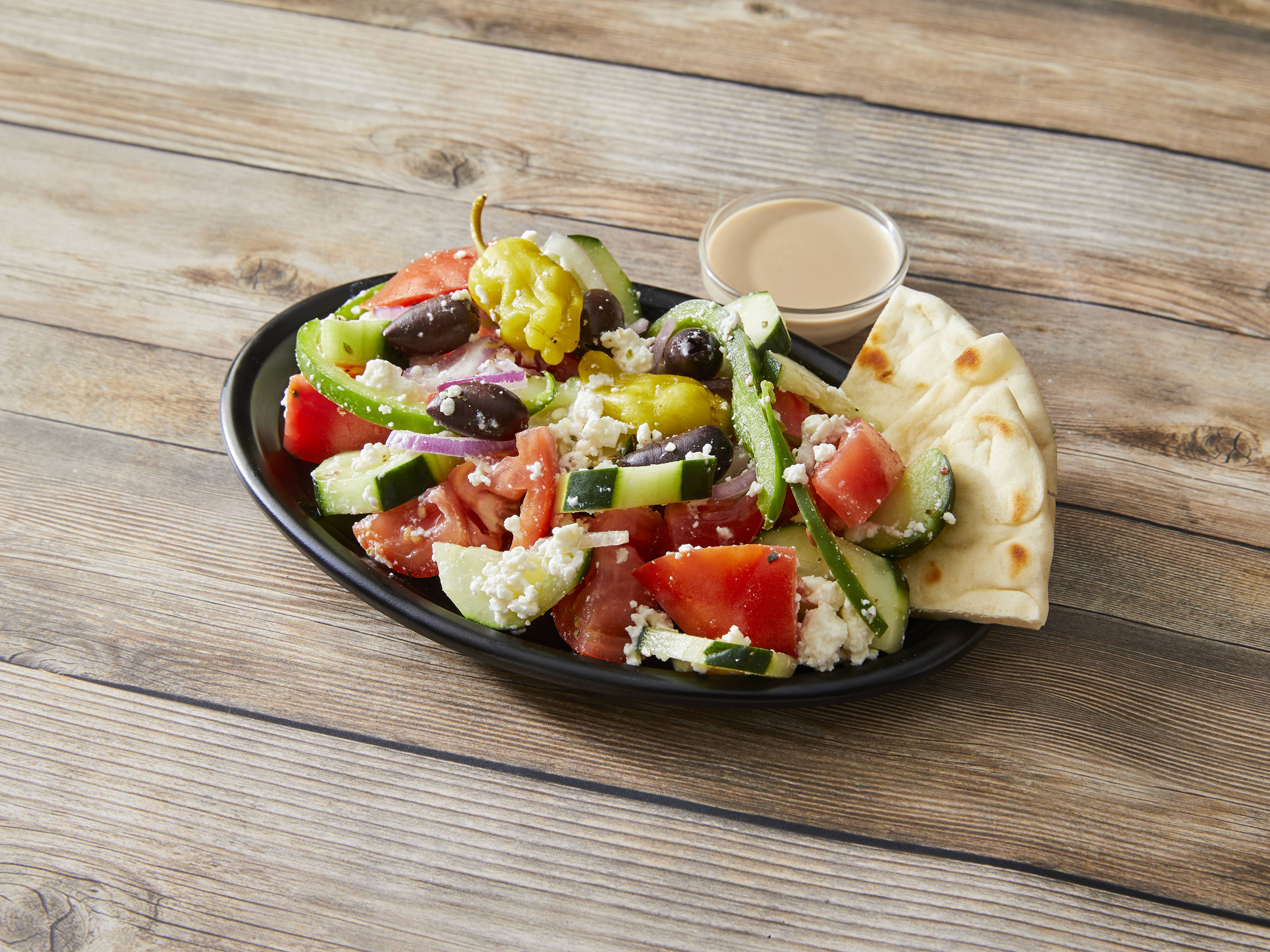 Order Greek Village Salad food online from Charcoal Flame Grill store, Morton Grove on bringmethat.com