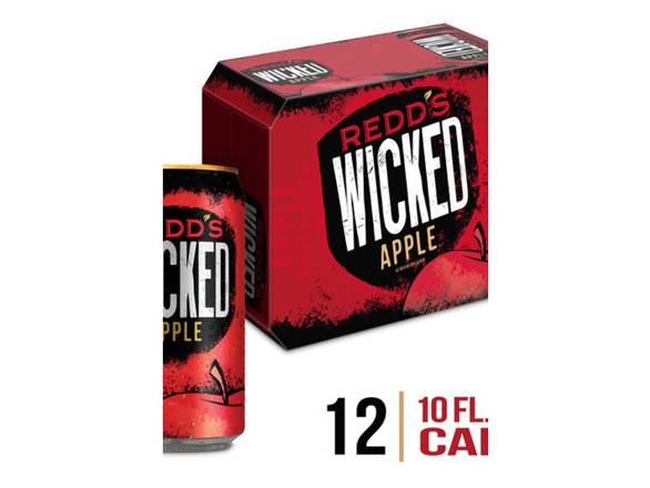 Order Redd's Wicked Apple Ale - 12x 10oz Cans food online from Leo's Liquor store, Chicago on bringmethat.com