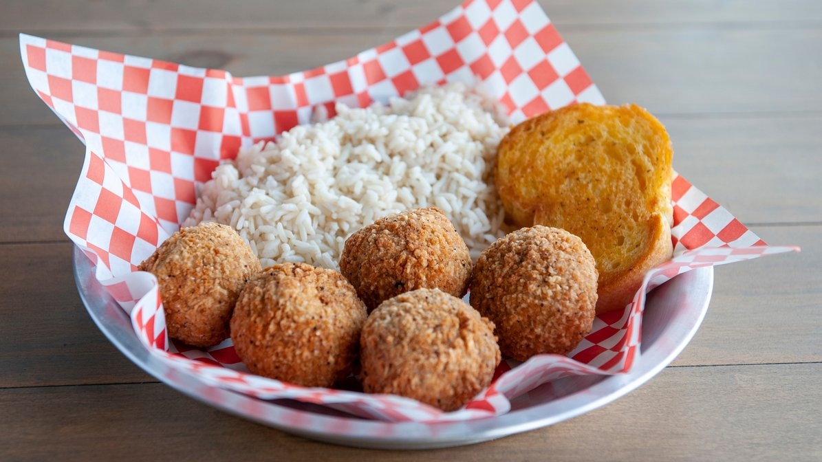 Order 5 Boudin Balls Combo food online from 7 Spice Cajun Seafood store, Missouri City on bringmethat.com