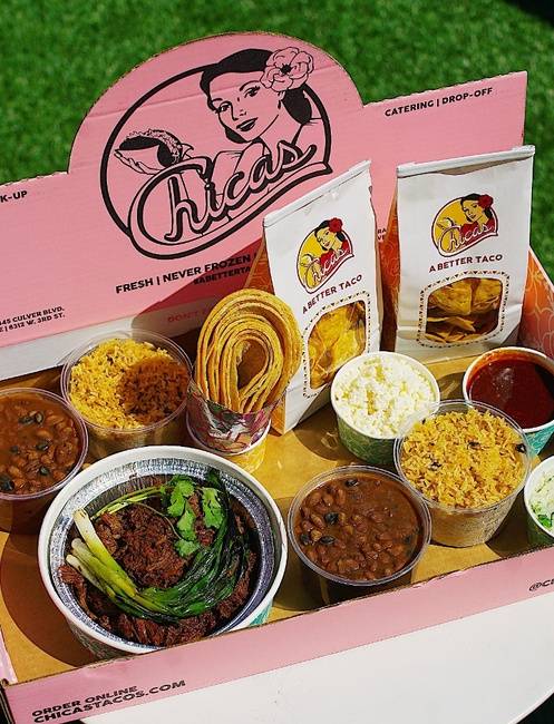 Order Plant-Based Ground Beef Fiesta Box - by Abbot's Butcher food online from Chicas Tacos-Aw store, Los Angeles on bringmethat.com