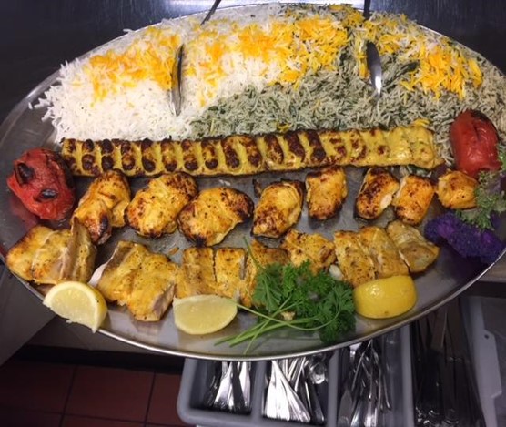 Order Chef’s Special Combination Platter Dinner food online from Persian Room store, Tucson on bringmethat.com