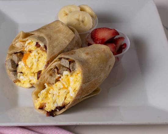 Order Breakfast Burrito food online from Manny's Sweet Treats store, Mineola on bringmethat.com