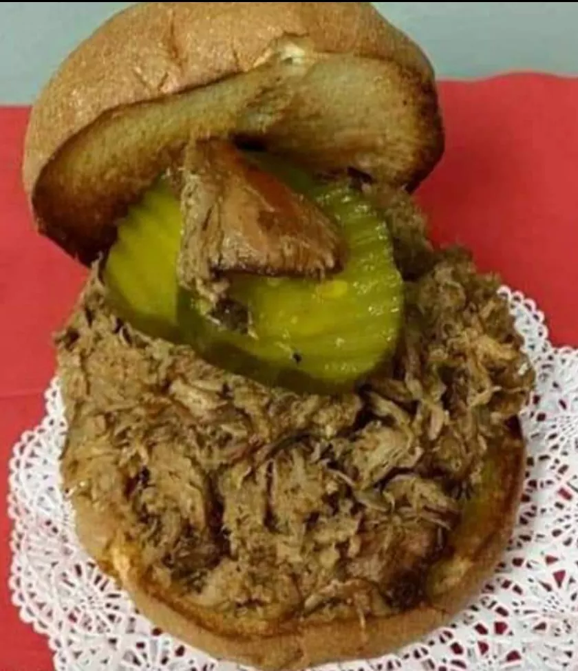 Order Roasted Pork Sandwich food online from Get It On A Bun At Bootys store, New Albany on bringmethat.com