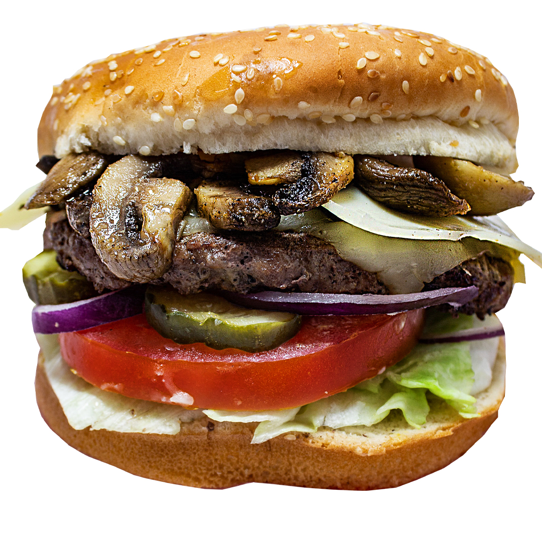 Order Mushroom and Swiss Burger food online from Mad Madelines Grill store, Temecula on bringmethat.com