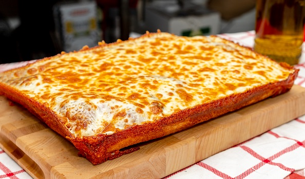 Order Cheese Pizza food online from Katsouprinis Pizza Squared store, Silver Spring on bringmethat.com
