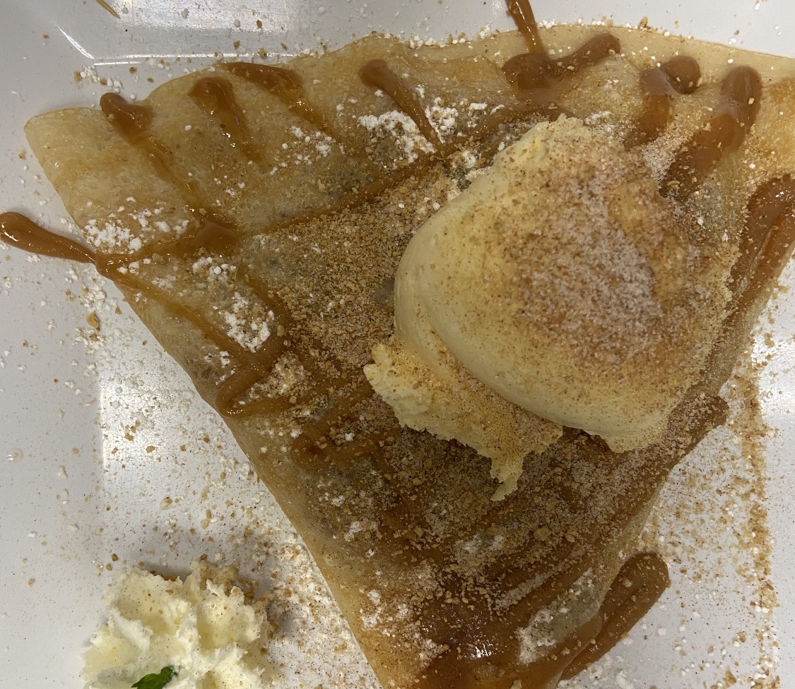Order Apple Pie Crepe food online from Coco Crepes Waffles & Coffee store, Spring on bringmethat.com