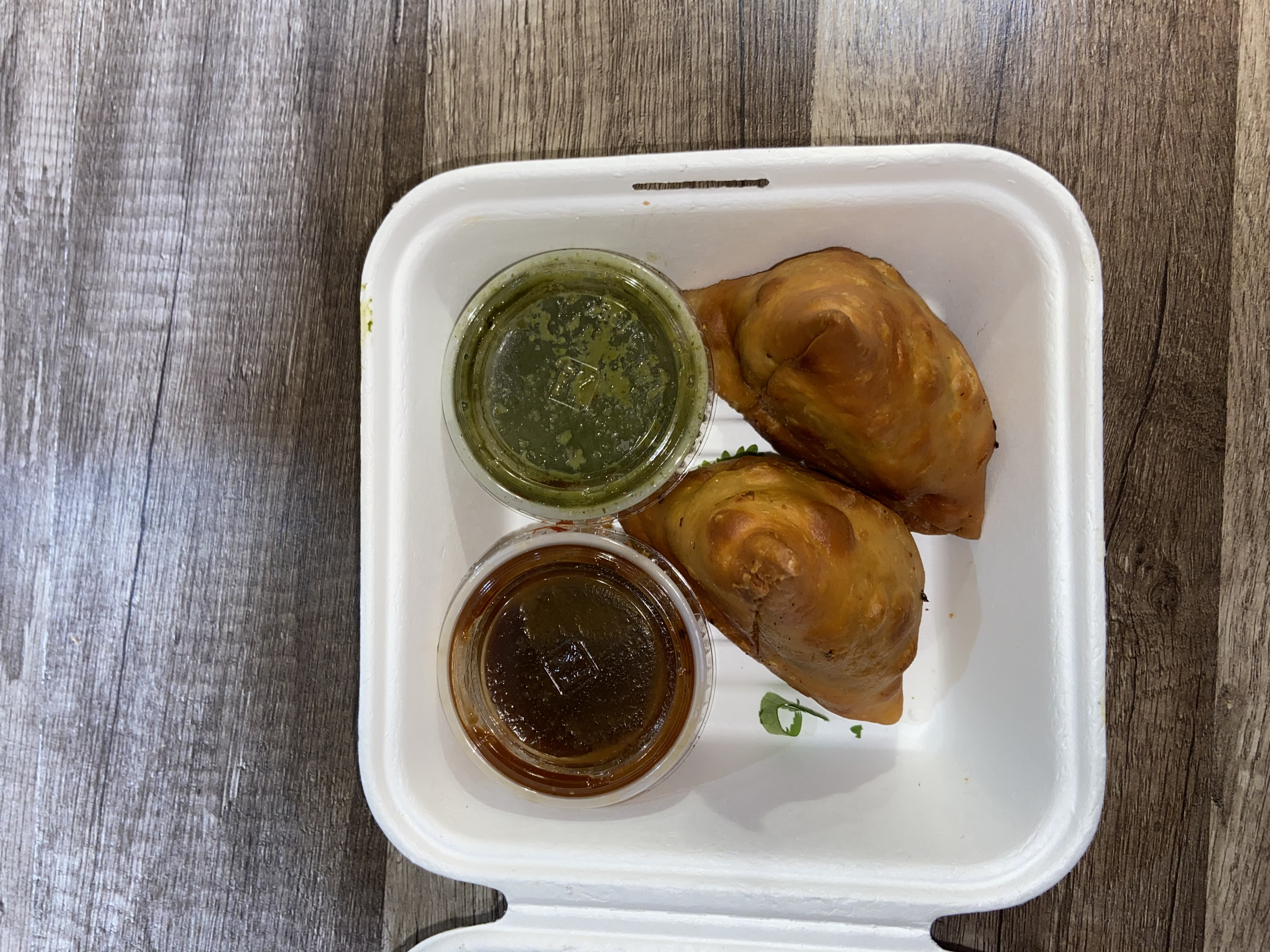 Order 2 Piece Chicken Samosa food online from Curry Boys store, Huntington Park on bringmethat.com
