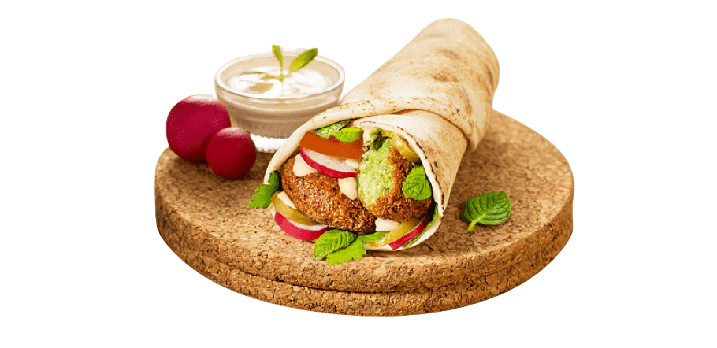 Order Falafel Wrap food online from AkCafe store, Clifton on bringmethat.com