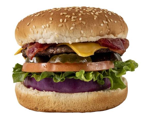 Order Bacon Cheese Burger food online from Frosty king inc store, Bakersfield on bringmethat.com