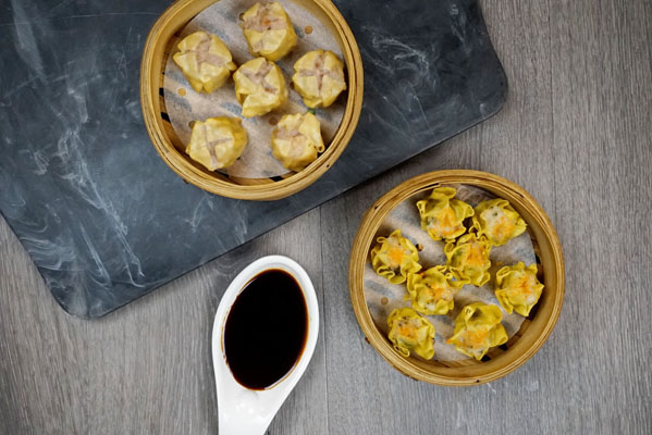 Order 6 Piece Steamed Pork and Shrimp Shumai food online from Tiger Noodle House store, Houston on bringmethat.com