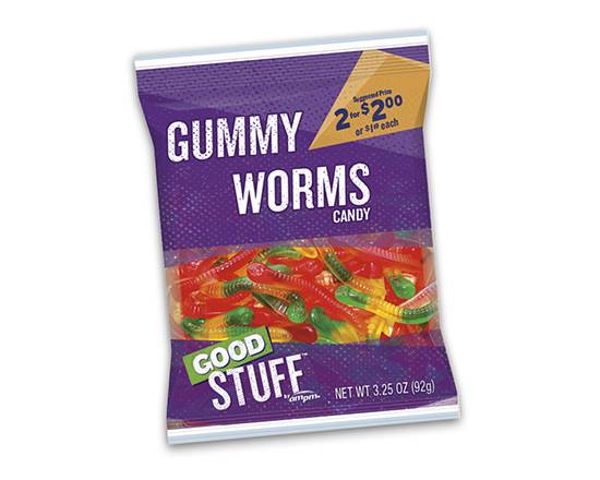 Order Good Stuff Gummy Worms (3.25 oz) food online from Ampm store, Hemet on bringmethat.com